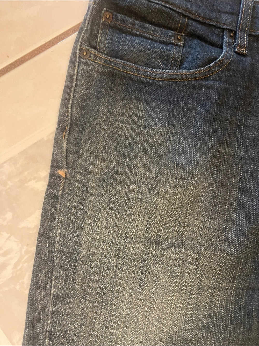Denizen from Levi's Men’s Straight Jeans in Dark Blue Indigo - Picture 6 of 8